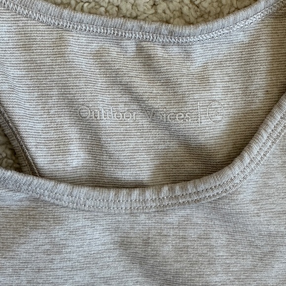 Outdoor Voices Crop Top Bra in Oatmeal, beige small - Picture 2 of 3